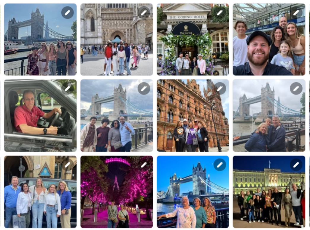 Guests enjoying a guided London taxi tour